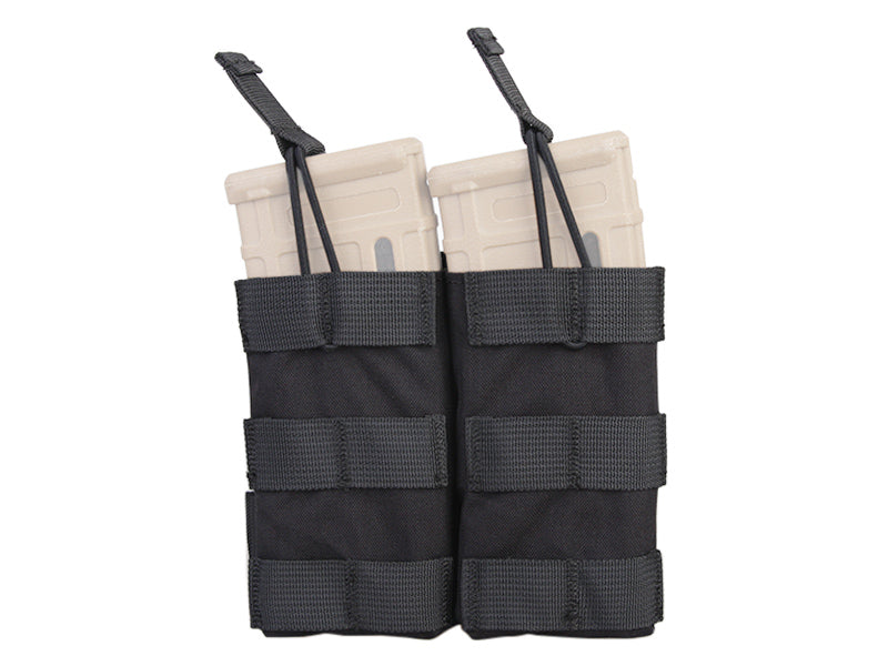 Emersongear модулно отворено двойно калъф за магазини 5.56, черна, 500D