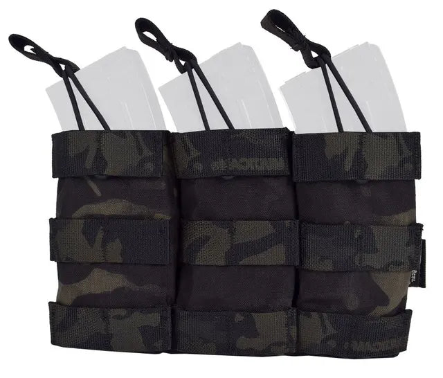 Emersongear тройно модулярен отворен калъф за магазини, мултикам черно