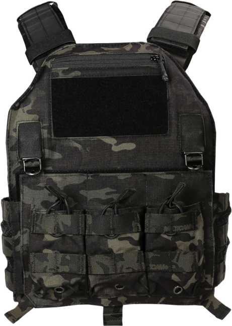 Emersongear 420 носител на плаки, мултикам черно