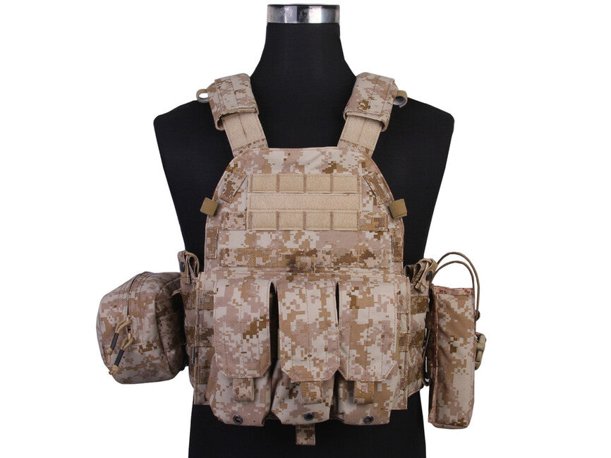 Emersongear LBT6094A носител на плаки 500D с 3 джобове, AOR1