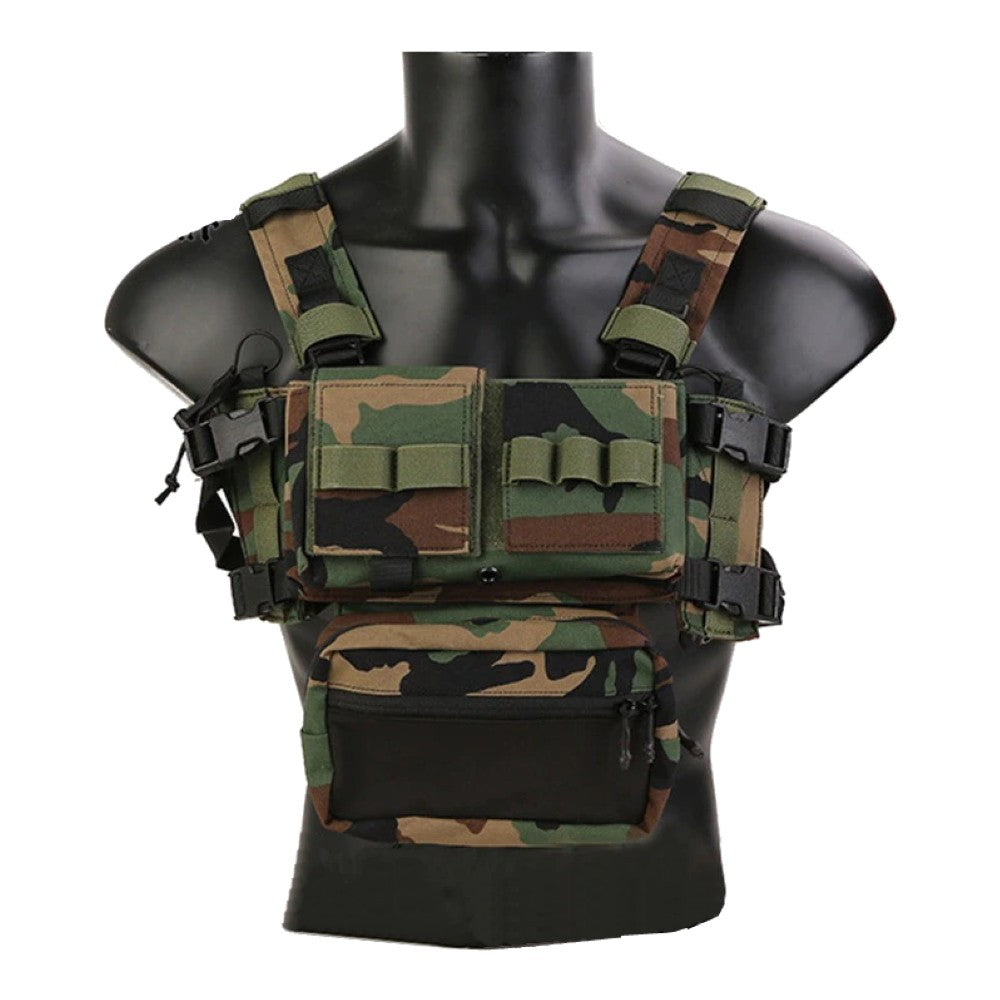 Emersongear Micro Fight Chissis MK3 гръдна екипировка 500D, горски камуфлаж