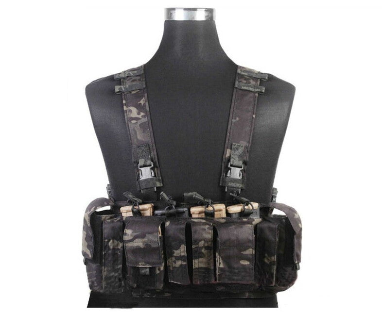 Emersongear Chest риг елек тактически MF стил UW Gen IV, мултикам черно