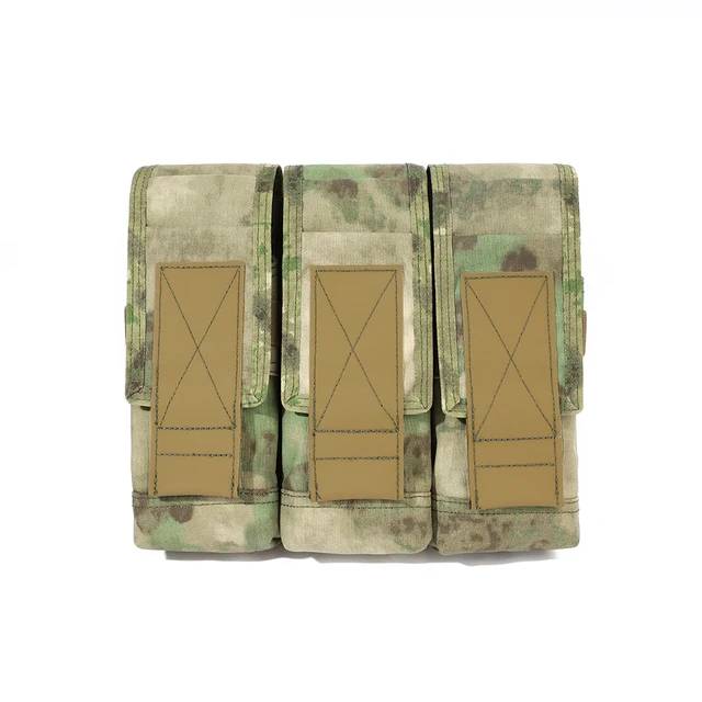 Emersongear Battlefield тройно калъф за магазини 500D 7.62, A-TACS листажно зелено