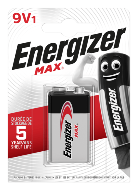 Energizer MAX батерия 9V 522, 1 бр.
