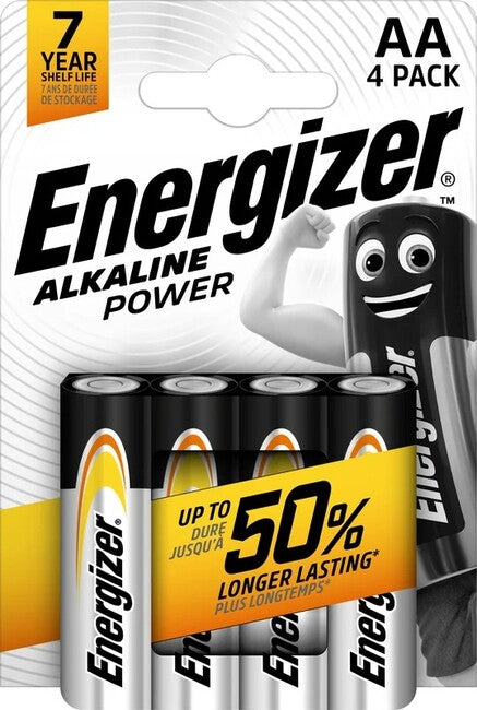 Energizer AA/4 алкална батерия LR6/4, 4 бр.