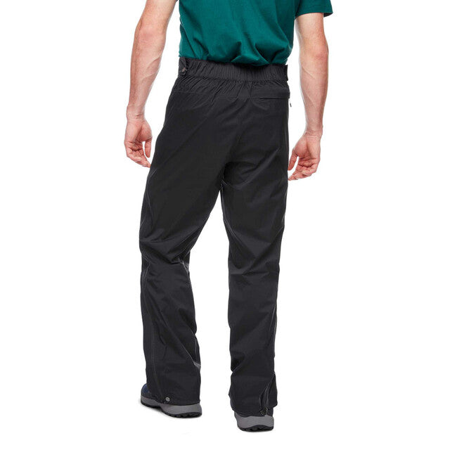 Black Diamond Stormline Stretch Full Zip Rain непромокаеми панталон мъжки, черен