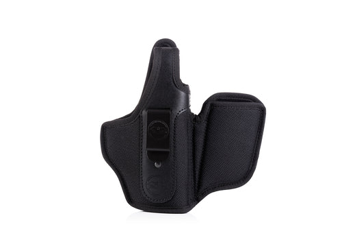 Falco Marshall appendic IWB калъф застраховен с калъф за магазин Ruger P93DC, черен, десен
