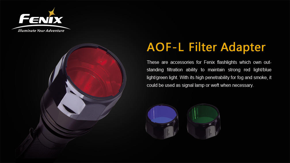 Fenix AOF-M филтър за батерийки, червен