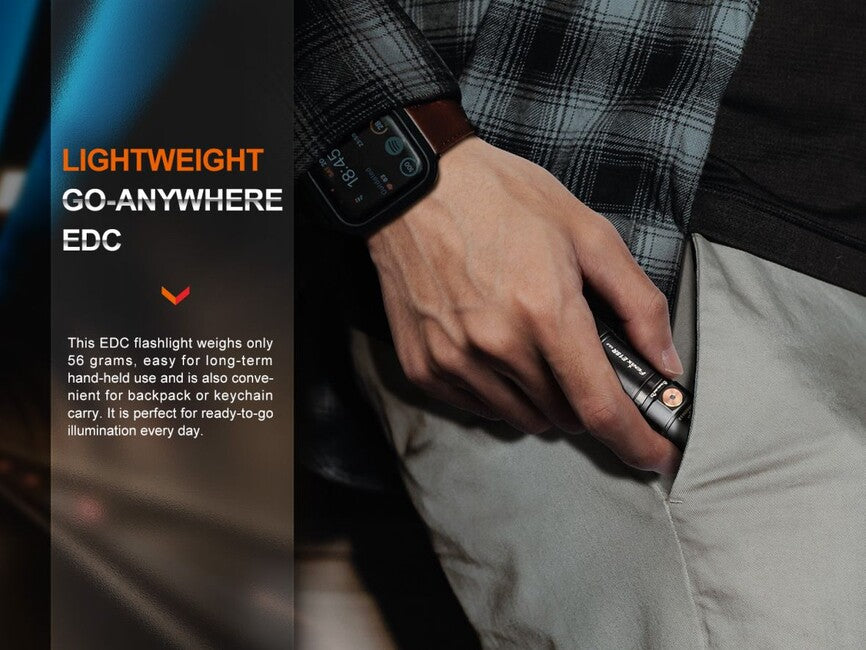 Fenix E18R V2.0 GE Rechargeable Flashlight, Black
