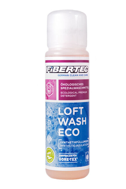 Fibertec Loft Wash Eco препарат за пране на синтетични спални чували и облекло, 100 ml