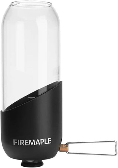 Fire Maple газова лампа с боросиликатно стъкло, черна