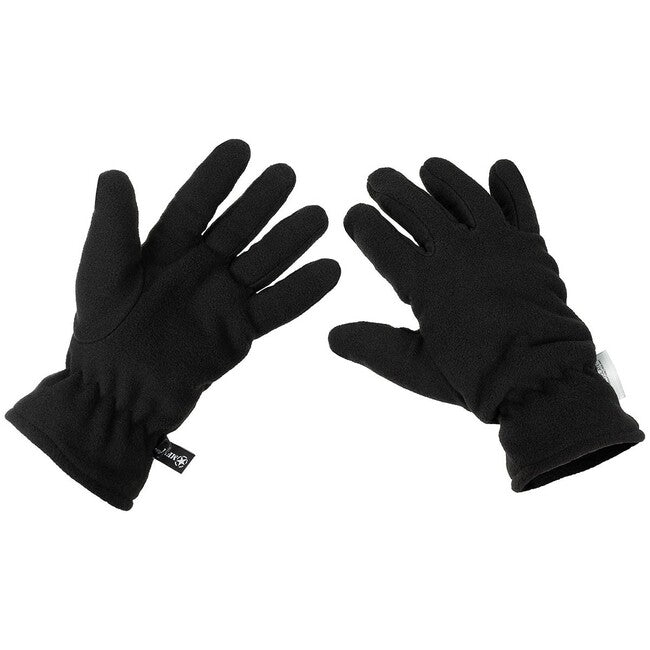 MFH ръкавици флисови с изолация 3M™ Thinsulate™, черни