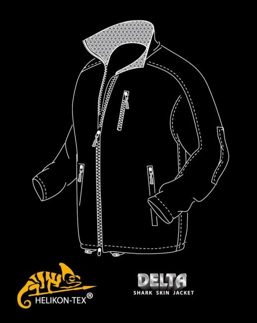 Helikon-Tex Delta Софтшел яке Shark Skin, маслинено