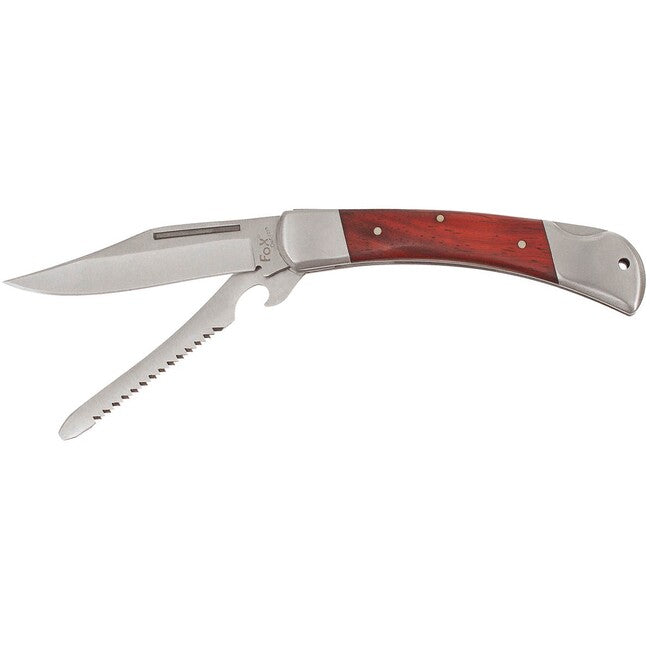 Fox Outdoor Jack Hunter нож, метална дръжка с дървена вложка