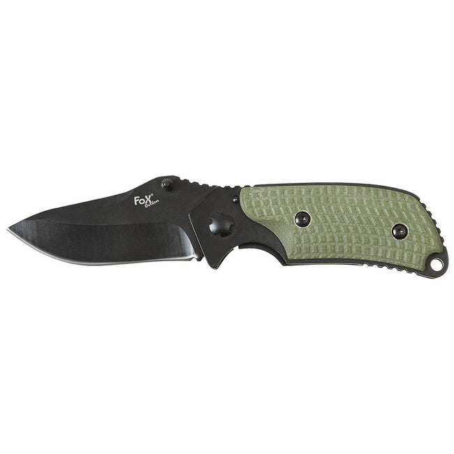 Fox Outdoor Jack джобен нож, дръжка Micarta, черен