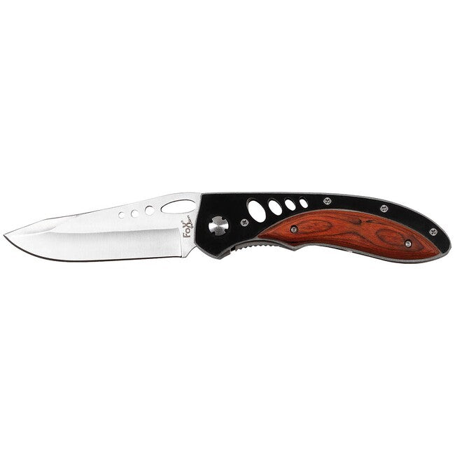 Fox Outdoor Jack джобен нож, дръжка с дървени вложки