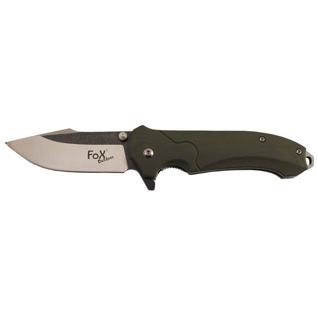 Fox Outdoor G10 отварящ нож, маслинен
