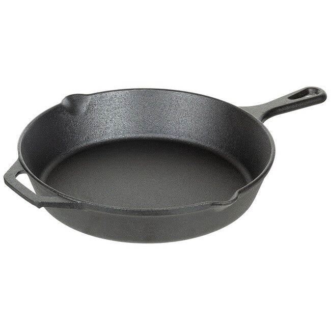 Fox Outdoor тиган за пържане чугун с дръжка, диаметър около 30 см