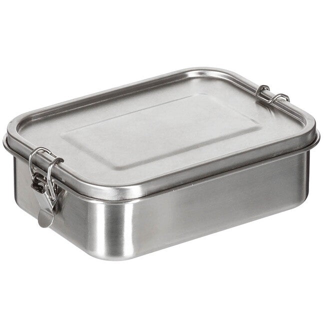 Fox Outdoor Premium кутия за обяд неръждаема стомана прибл. 19 x 14,5 x 6,5 см, Premium, неръждаема стомана