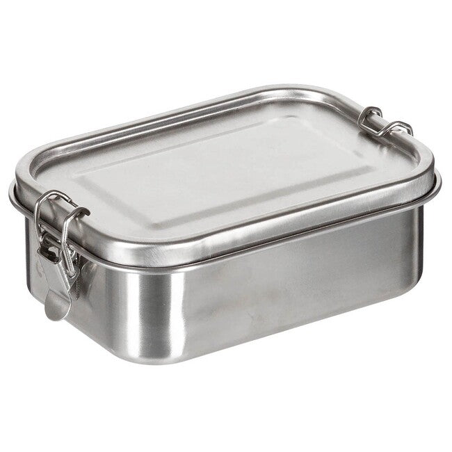 Fox Outdoor Премиална кутия за обяд, неръждаема стомана, около 16 x 11,5 x 6 см