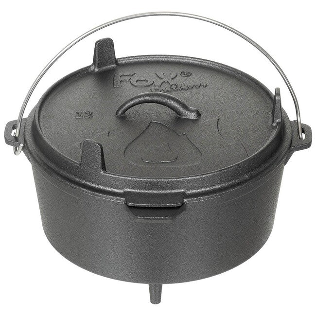 Fox Outdoor тиган за огън чугун, около 5,7 л
