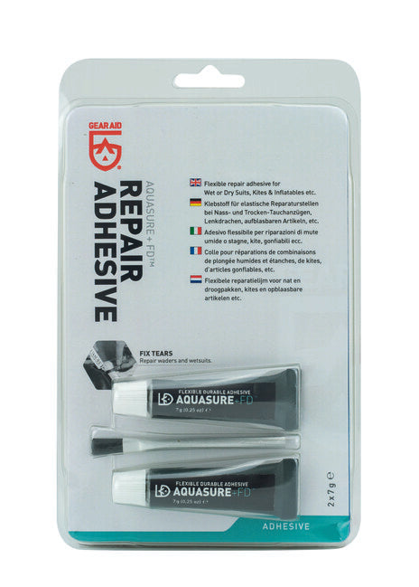 GearAid AquaSure +FD водоустойчив неопренов и каучуков залепител, 2 опаковки (14 g)