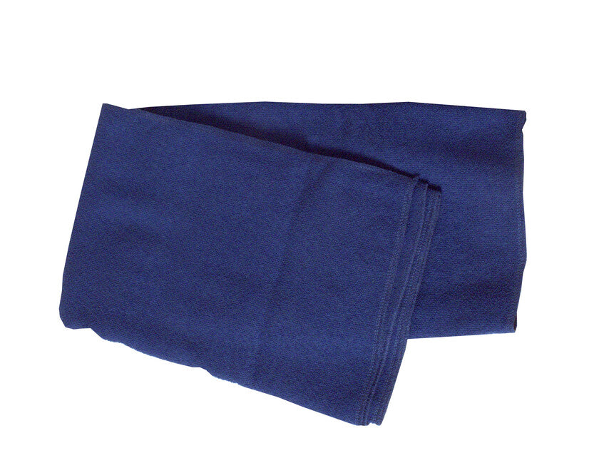 GearAid Microfiber Towel кърпа от сребристо микровлакно със мрежесто джоб и фланелов за лице махров 75 x 120 см, синя