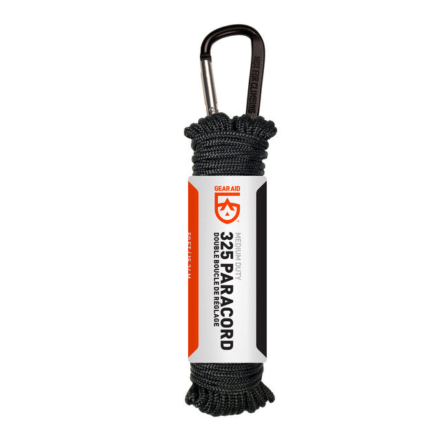 GearAid Paracord 325' 15 m, черен