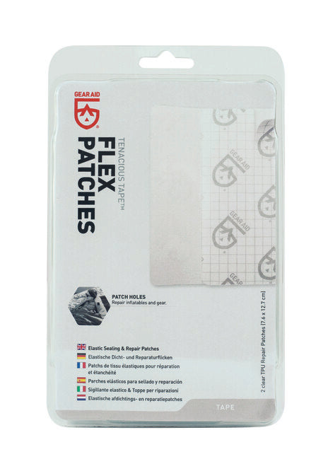 GearAid Tenacious Tape Flex пластири TPU прозрачни, 2 бр.