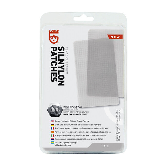 GearAid Tenacious Tape найлонови пластири полупрозрачни 2 бр. Силнайлонови