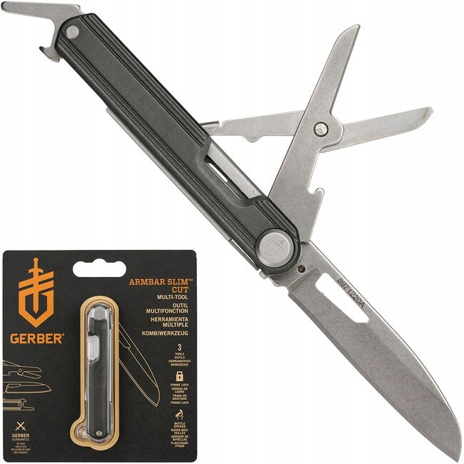 Gerber Onyx многофункционален нож 3 инструмента, 6,3 см, черен