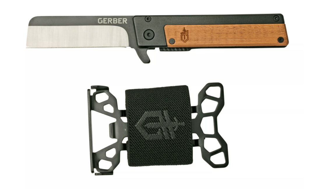 Gerber джобен нож с портфейл 8см, неръждаема стомана, 6,8 см, кафяв