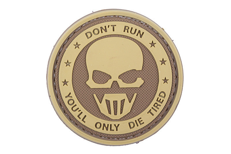 WARAGOD нашивка не Run, пясъчна 5см