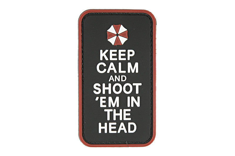WARAGOD Keep Calm нашивка 5 x 9cm, черна