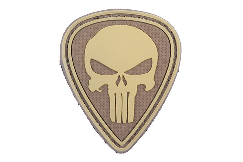 WARAGOD Punisher тактическа нашивка 5 x 4cm тактически, пясъчна