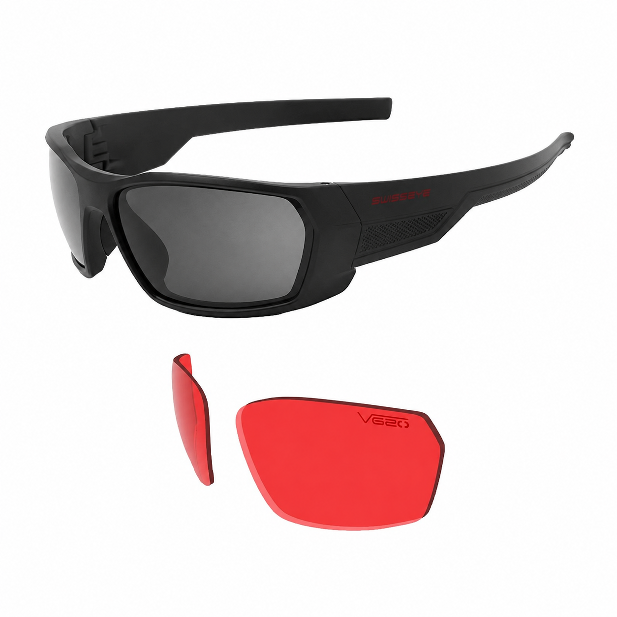 SWISS Eye® GHOST V620 taktické okuliare, čierne
