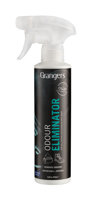 Grangers Odour Eliminator спрей за отстраняване на миризма от обувки и защитното облекло с помпа, 275 ml