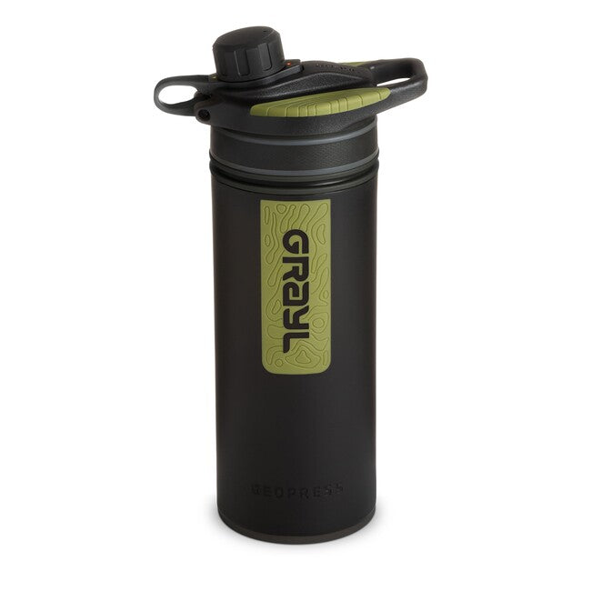 GRAYL Geopress Purifier филтрираща бутилка 710 ml, черно камо
