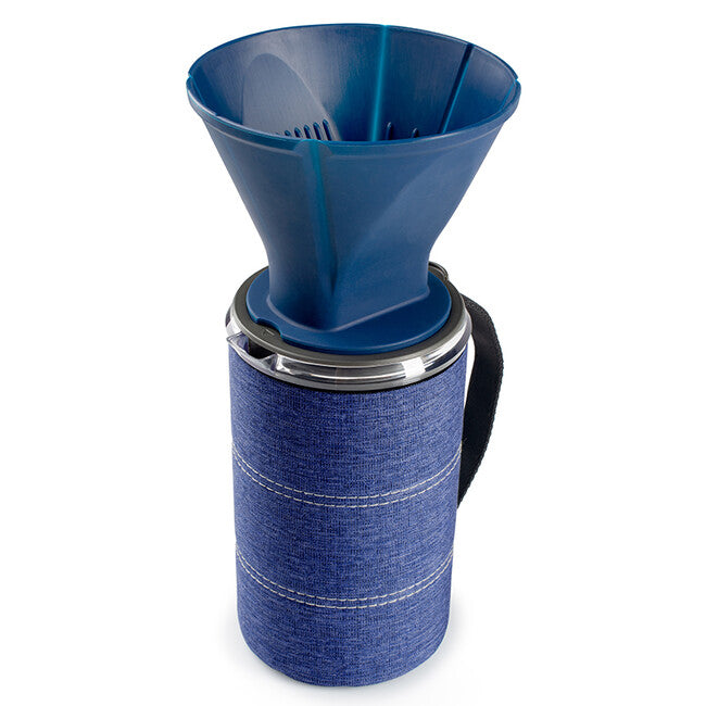 GSI Outdoors Java Drip прекапващ апарат за кафе с канче 887 ml JavaDrip, синьо