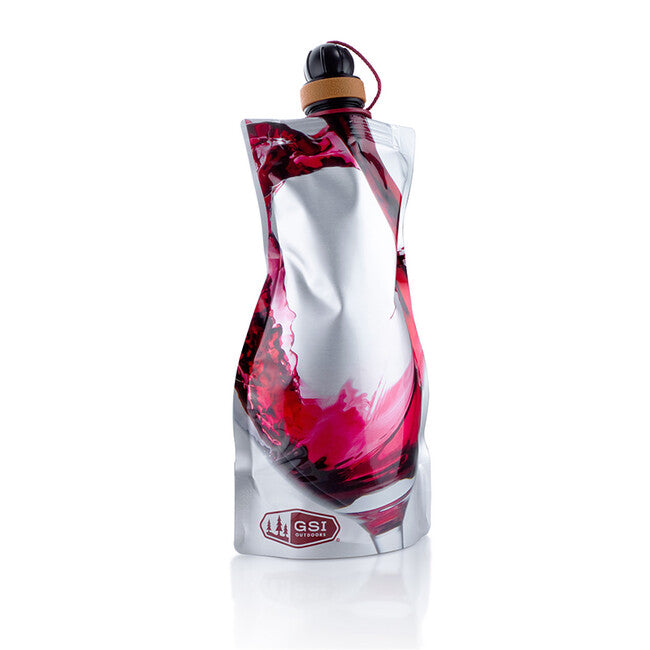 GSI Outdoors Soft Sided виненочервено Carafe сгъваема карафа за червено вино 750 ml