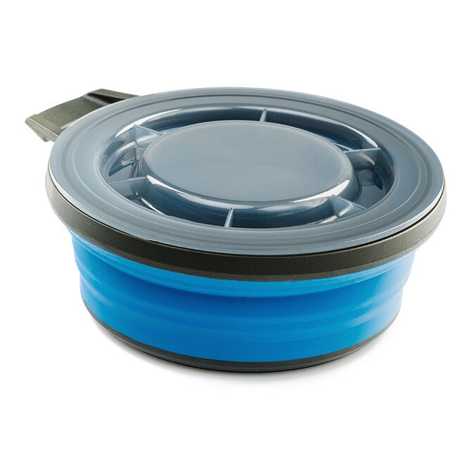 GSI Outdoors Escape Bowl + Lid сгъваема купа за храна 650 ml, синя