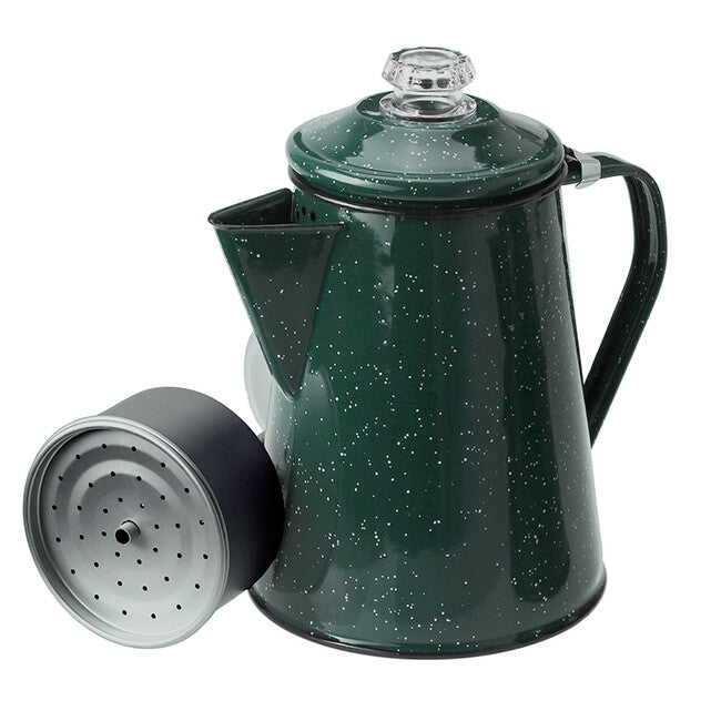 GSI Outdoors Percolator емайлирана бутилка 1,2 л, зелена