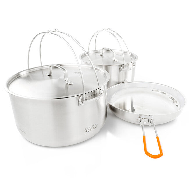GSI Outdoors Glacier Stainless Troop готварски комплект 5 л + 8,5 л