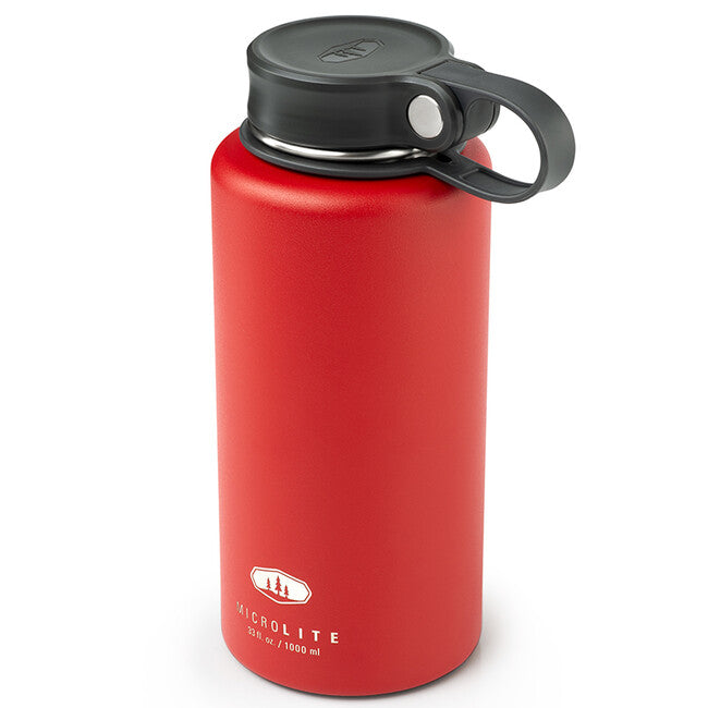 GSI Outdoors Microlite 1000 Twist термална бутилка 1 л, haute червено