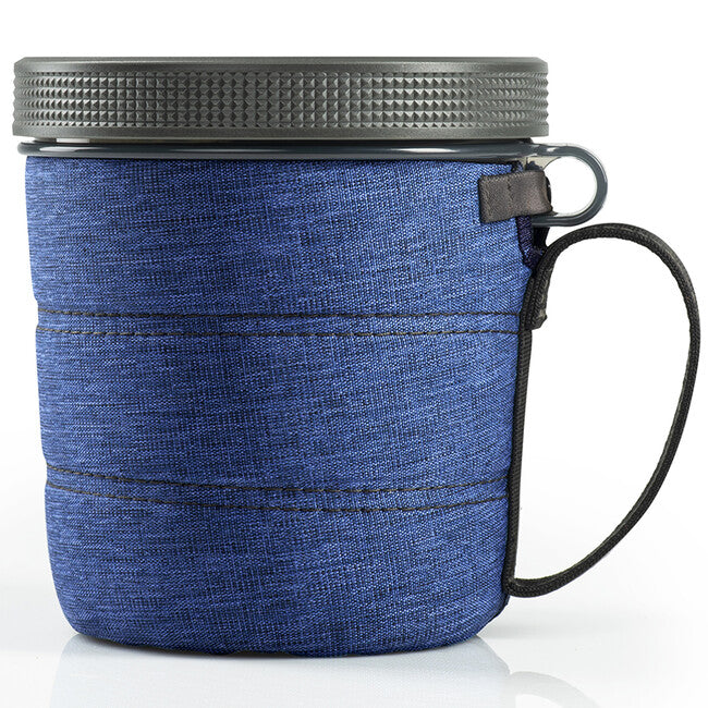 GSI Outdoors Fairshare Mug 2 голям канче за каша със мека облицовка и винтов капак 950 ml, синьо