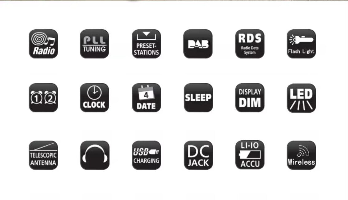 Liber Montis Sonus многофункционно радио DAB/DAB+ FM с Bluetooth 5.1 и SOS функция