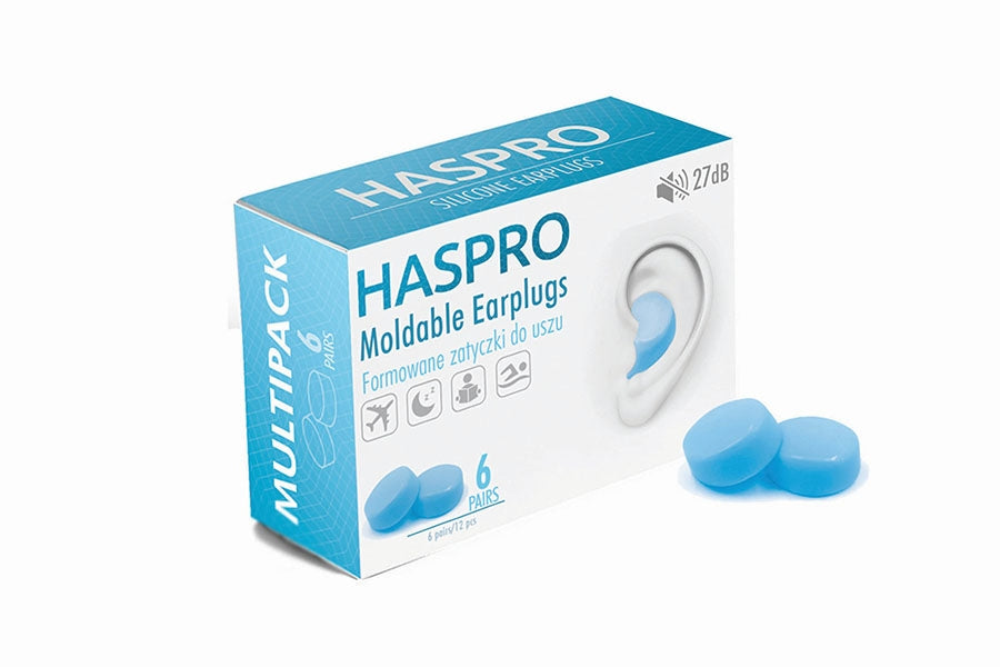 HASPRO 6P тапи за уши силиконови, сини