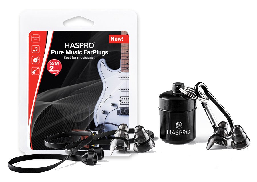HASPRO Pure music čepki za ušesa, črni