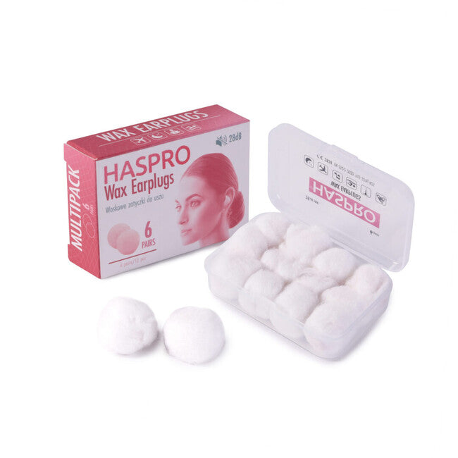 Haspro Wax Earplugs тапи за уши (6 двойки)