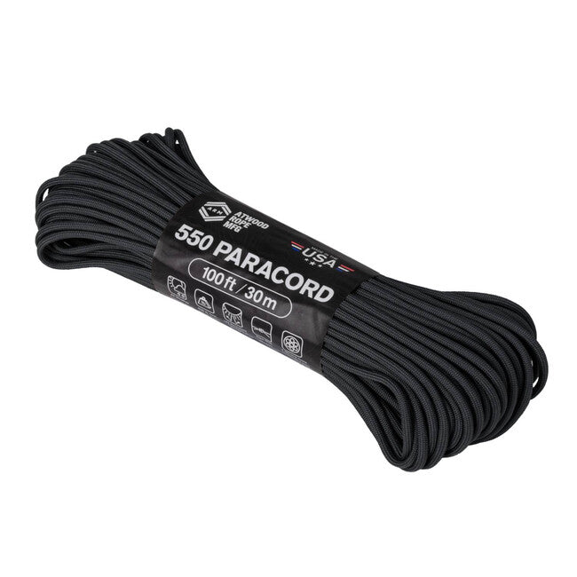 Helikon-Tex 550 Paracord (100 ft), черен